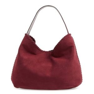 Tory Burch Marion suede hobo tote
